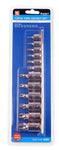 12 Pce 1/4" (T10-T40) & 3/8" (T40-T60) Torx Socket Set 01551