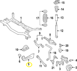 AUDI VW SEAT SKODA REAR LOWER SUSPENSION CONTROL TRAILING ARM