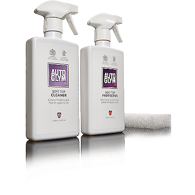 Autoglym Convertible Fabric Hood Cleaner Soft Top Clean & Protect 3piece Kit Car