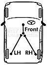 RENAULT MASTER  REAR HANDBRAKE CABLES PAIR 2014 ONWARDS MWB/LWB MODELS
