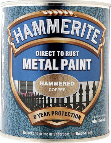Hammerite METAL PAINT HAMMERED COPPER 750ML