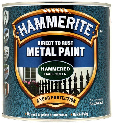 Hammerite HAMMERED DARK GREEN PAINT 2.5L