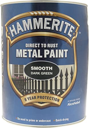 Hammerite METAL PAINT SMOOTH DARK GREEN 5L