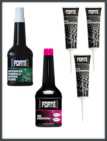 Forte Bundle (Seal Conditioner, Oil Fortifier + Motor Flush)