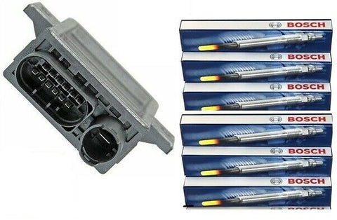 BMW E46 E90 E91 E92 E60 E61 E64 E65 GLOW PLUG CONTROL RELAY + PLUGS