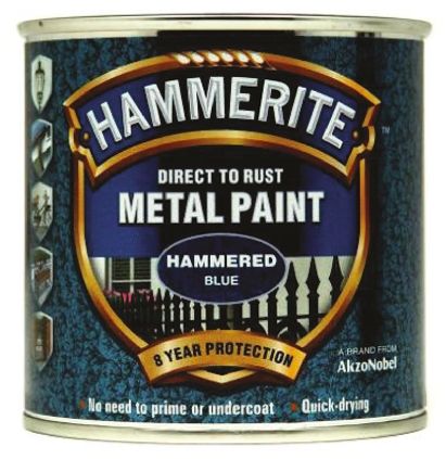 Hammerite METAL PAINT HAMMERED BLUE 750ML