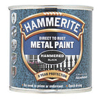 Hammerite Hammered Black Metal Paint 250ml