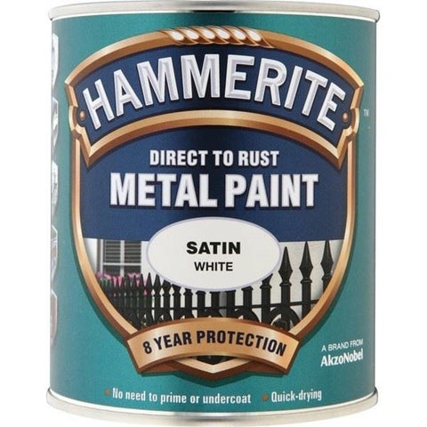Hammerite 508 Hammerite MTL. PAINT SATIN WHITE 750ML