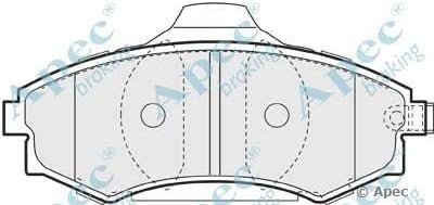 APEC PAD1203 Brake Pad