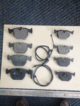 BMW X5 3.0 3.0D 4.4 FRONT & REAR BRAKE PADS & WEAR LEADS SENSOR