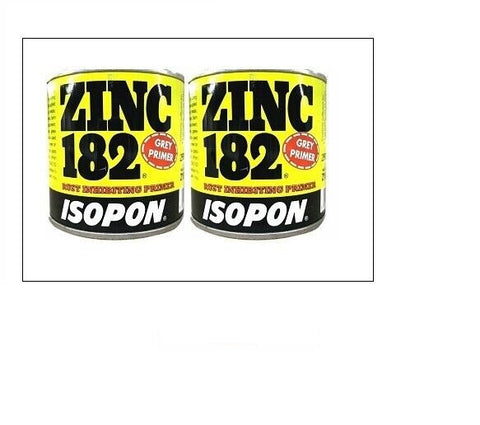 Isopon Zinc 182 Anti Rust Primer Corrosion Protection Fast Drying - 250ml x2