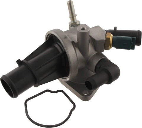 febi bilstein 33956 Thermostat Housing with temperature switch and seal, pack of one