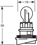 1x Ring 13625 12v 24w Hipervision Light Bulb - R928