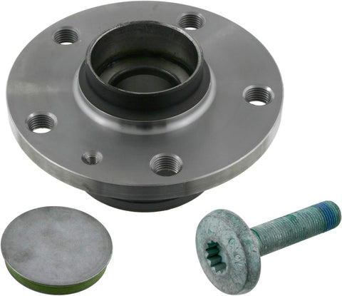 febi bilstein 23320 Wheel Bearing Kit with wheel hub, drive shaft screw and dust cap, pack of one