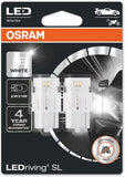 OSRAM LEDriving® SL, ≜ W21W, White 6000K, LED signal lamps, Off-road only, non ECE, Double Blister