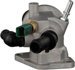 febi bilstein 33956 Thermostat Housing with temperature switch and seal, pack of one