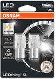OSRAM LEDriving® SL, ≜ W21W, White 6000K, LED signal lamps, Off-road only, non ECE, Double Blister