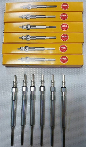 AUDI ALLROAD A6 2.5 TDI DIESEL GLOW PLUGS X6 NGK 2000 - 2005