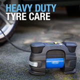Ring RAC830 12V Rapid Digital Tyre Inflator for Large Tyres, Preset Function, Adaptor Set and Storage Case
