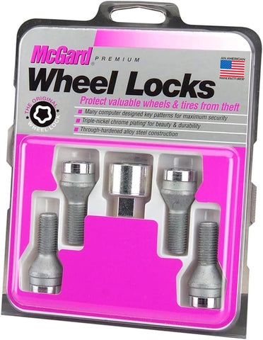 27013SU Wheel Lock Bolts SU M12 x 1,5, cone seat, shaft length 40,4 mm, Overall length 64,3 mm, Hex size 17mm, Key diameter 25,8 mm