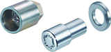 22158SU Wheel Lock Nuts SU M12 x 1,5, flat seat, Overall length 24/44,5 mm, Hex size 21mm, Key diamter 27,7 mm