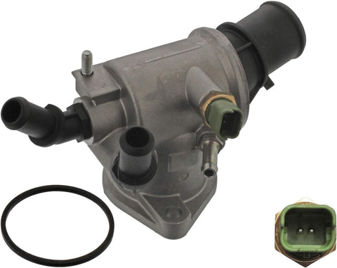 febi bilstein 45540 Thermostat Housing with temperature switch and seal, pack of one