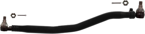 febi bilstein 43612 Drag Link with castle nuts and cotter pins, from steering gear to 1st front axle, pack of one