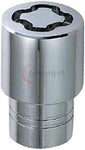 21156SU Wheel Lock Nuts SU M12 x 1,5, flat seat, Overall length 15/35 mm, Hex size 21mm, Key diameter 27,7 mm