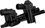 febi bilstein 45080 Thermostat Housing with Sensor, Seal and 2 Thermostats, Pack of 1