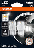 OSRAM LEDriving® SL, ≜ W21W, White 6000K, LED signal lamps, Off-road only, non ECE, Double Blister