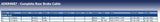 Blue Print ADK84687 Brake Cable, pack of one