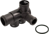 febi bilstein 12405 Coolant Flange for cylinder head, with seal, pack of one