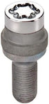 28025SU Wheel Lock Bolts SU M14 x 1,5, radius seat, shaft length 41,0 mm, Overall length 62,8 mm, Hex size 17mm, Key diameter 25,8 mm