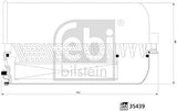 febi bilstein 35439 Fuel Filter with seal ring, pack of one