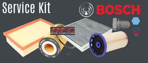 SEAT LEON MK3 2.0TDI FR ENGINE SERVICE KIT OIL/AIR/FUEL/CABIN FILTER+ S/NUTBOSCH
