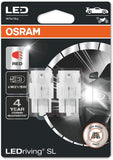 OSRAM LEDriving® SL, ≜ W21W, White 6000K, LED signal lamps, Off-road only, non ECE, Double Blister