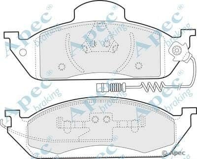 APEC PAD1102 Brake Pad