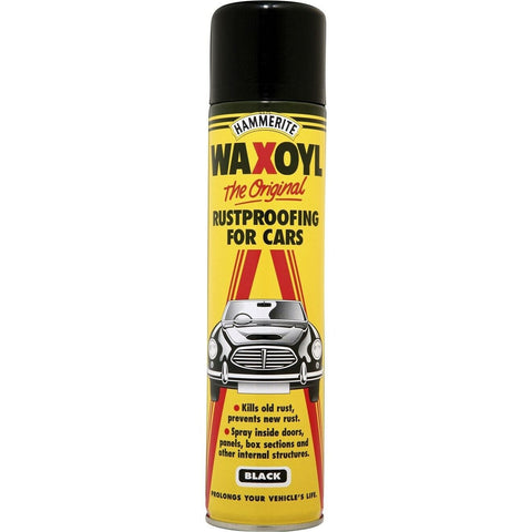 Hammerite Waxoyl BLACK Rust Treatment Aerosol - 400ml
