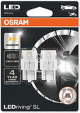 OSRAM LEDriving® SL, ≜ W21W, White 6000K, LED signal lamps, Off-road only, non ECE, Double Blister