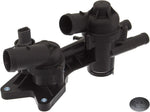 febi bilstein 45080 Thermostat Housing with Sensor, Seal and 2 Thermostats, Pack of 1