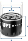 UFI Filters 23.455.00 Oil Filter