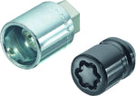 24193SUB Wheel Lock Nuts Black SUB 1/2 x 20, cone seat, total length 32,5 mm, Hex size 19mm, Key diameter 27,7 mm