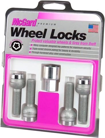 28017SU Wheel Lock Bolts SU M14 x 1,5, radius seat, shaft length 45,0 mm, Overall length 65,7 mm, Hex size 17mm, Key diameter 25,8 mm