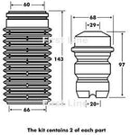 Strut Protection Kit Fits: Citroen Berlingo