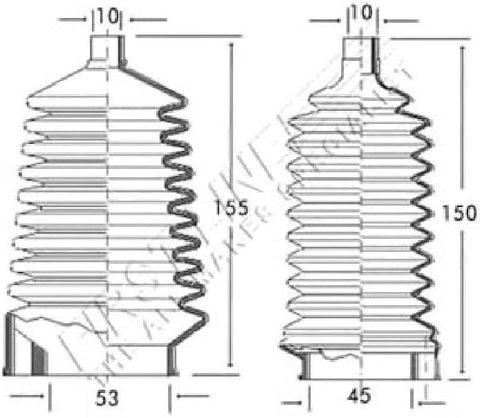 First Line FSG3087 Bellow, Steering Mechanism