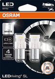 OSRAM LEDriving® SL, ≜ W21W, White 6000K, LED signal lamps, Off-road only, non ECE, Double Blister