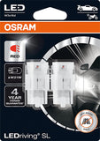 OSRAM LEDriving® SL, ≜ W21W, White 6000K, LED signal lamps, Off-road only, non ECE, Double Blister