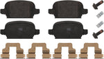 febi bilstein 16626 Brake Pad Set with additional parts, pack of four