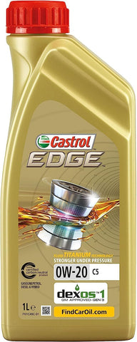 Castrol EDGE Titanium 0W-20 0w20 C5 Fully Synthetic Car Engine Oil (15CC94) - 1 Litre 1L