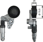 Gates T39043 Tensioner Pulley, Ribbed Drive Belt